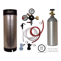 Basic Homebrew Keg Kit - Used Ball Lock Keg / 