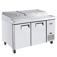 Atosa 67-in Refrigerated Pizza Prep Table w/ 9 Stainless Steel Pans (Alternate View 4)