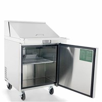 Atosa 27-in Refrigerated Mega Top Sandwich Prep Table w/ 12 Stainless Steel Pans (Alternate View 2)