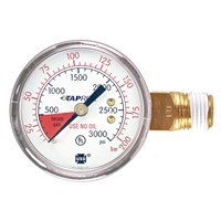 Taprite 3000psi Gauge, Right Hand Threads, Right Inlet (Alternate View 1)
