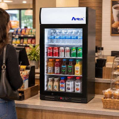 Atosa CTD-3ST Countertop Merchandiser with Lighted Top Display (2.4 Cu. Ft.) (Alternate View 3)