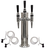 NitroNow Empowered Stainless Triple Faucet On-Demand Nitro Coffee Kegerator (Alternate View 4)