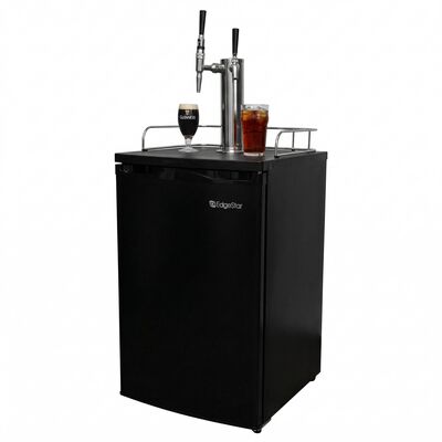 Cold Brew & Nitro Coffee Kegerator - 2 Faucets (Black) (Alternate View 6)