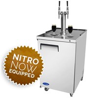 NitroNow Empowered Stainless Dual Faucet On-Demand Nitro Coffee Kegerator (Alternate View 2)