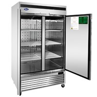 Atosa Upright Refrigerator / Two Door - Bottom Mount (Alternate View 3)