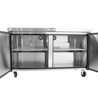 Atosa Undercounter Refrigerator - 60-in Wide/Two Door (Alternate View 2)
