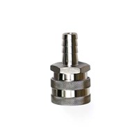 Stainless Steel Female Quick Disconnect to 1/2" Barb (Alternate View 1)