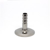 1 / 1.5" Triclamp to 3/8" Hose Barb Sanitary Fittings / 