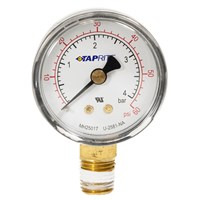 Taprite 30psi Gauge, Right Hand Threads, Bottom Inlet