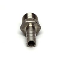 1/4" NPT to 1/4" Barb Stainless Steel Fitting (Alternate View 2)