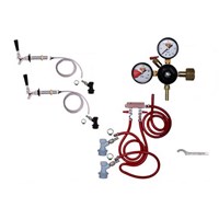 Refrigerator Keg Kit - Double Tap - BALL LOCK (Alternate View 1)