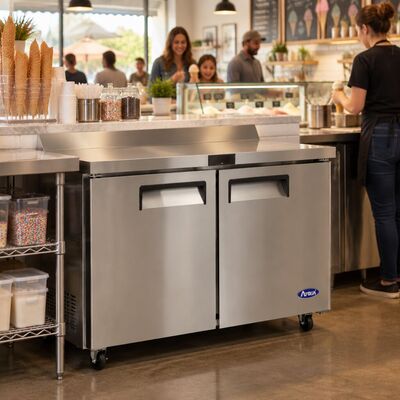 Atosa MGF8413GR 48" Worktop Freezer with Backsplash (Alternate View 5)