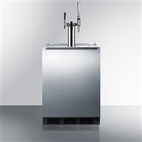 Summit 24" Wide Built-In Dual Tap Cold Brew & Nitro Coffee Kegerator (ADA Compliant) / Summit 24" Wide Built-In Dual Tap Kegerator
