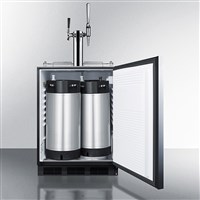 Summit 24" Wide Built-In Dual Tap Cold Brew & Nitro Coffee Kegerator (ADA Compliant) (Alternate View 2)