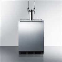 Summit 24" Wide Built-In Dual Tap Nitro Coffee Kegerator (ADA Compliant) / Summit 24" Wide Built-In Dual Tap Kegerator