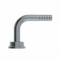 Barbed Beer Stem Tailpiece 90-degree Elbow (Stainless Steel) (Alternate View 1)
