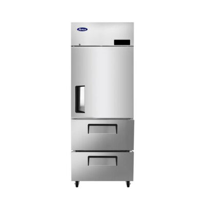 Atosa 28-Inch Top-Mount Refrigerator With Door and Drawers / 28-Inch Top-Mount Fridge With Door & Drawers