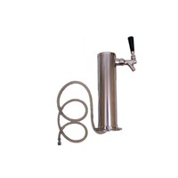 Stainless Steel Beer Tower - 1 Faucet - 3" Tower (Alternate View 1)