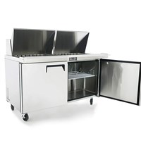 Atosa 60-in Refrigerated Mega Top Sandwich Prep Table w/ 24 Stainless Steel Pans (Alternate View 2)