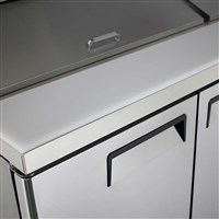 Atosa 60-in Refrigerated Mega Top Sandwich Prep Table w/ 24 Stainless Steel Pans (Alternate View 3)