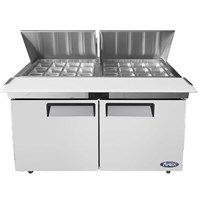 Atosa 60-in Refrigerated Mega Top Sandwich Prep Table w/ 24 Stainless Steel Pans (Alternate View 4)