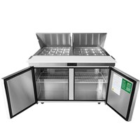 Atosa 60-in Refrigerated Mega Top Sandwich Prep Table w/ 24 Stainless Steel Pans (Alternate View 5)