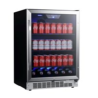 24 Inch Wide 142 Can Built-In Beverage Cooler with Tinted Door and LED Lighting (Alternate View 1)