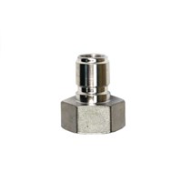 Stainless Steel Male Quick Disconnect to Female Garden Hose Thread (Alternate View 1)