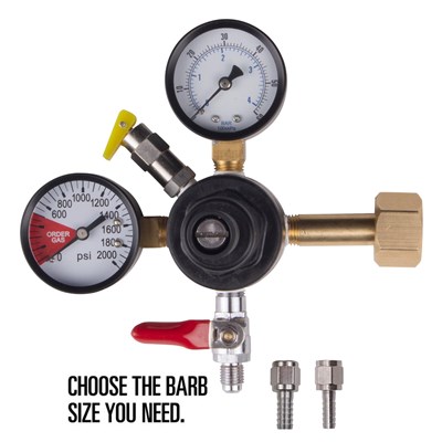 CO2 Regulator w/ Pressure Relief Valve, Dual Gauge by CMBecker (Alternate View 2)