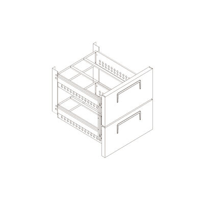 Atosa MPF8204227010 Two-Drawer Refrigerated Cartridge for MPF8201GR Prep Tables (Alternate View 1)