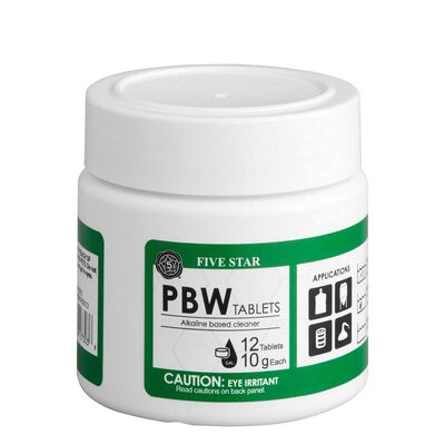 Powdered Brewery Wash Tablets (PBW) - 10g / 12 Count / Powdered Brewery Wash Tablets (PBW) - Cleaner