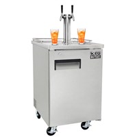 2 Faucet Commercial Grade Kombucha Kegerator (Stainless) / 