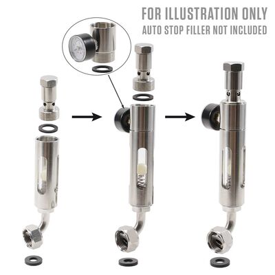 Pressure Gauge for PRO Keg Filler Auto Stop (Alternate View 3)