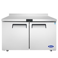 Atosa Worktop Refrigerator - 48-in Wide/Two Door w/ Backsplash (Alternate View 1)