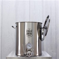 Deluxe Commercial Cold Brew Coffee Maker with Filter (15 Gallon) / Stainless Steel Cold Brew Coffee System