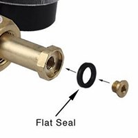 Flat O-Ring Seal for CO2 Regulator Nipple Inlet (Alternate View 3)