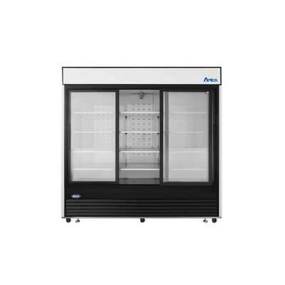 Atosa MCF8729GR 81-Inch 3-Door Sliding Glass Refrigerator (Alternate View 4)