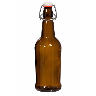 Amber Flip Top Beer Bottles (500ml/16oz Growlers) (Alternate View 2)