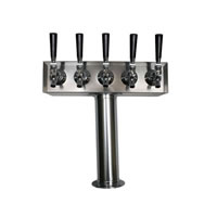 Beer Tower - 5 Faucets - Stainless Steel (Alternate View 1)