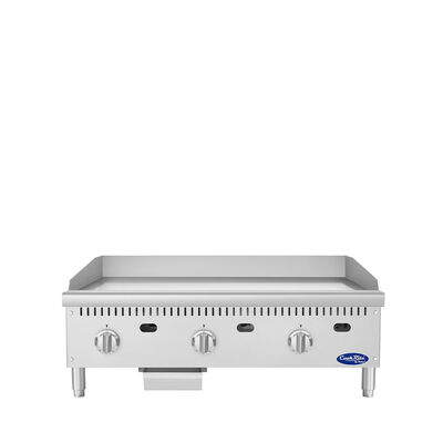 Atosa CookRite ATG-3624-C 36" Thermostatic Chrome Griddle, 90,000 BTU (Alternate View 1)