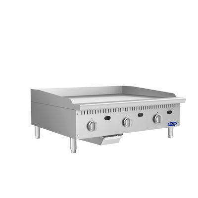 Atosa CookRite ATG-3624-C 36" Thermostatic Chrome Griddle, 90,000 BTU (Alternate View 2)