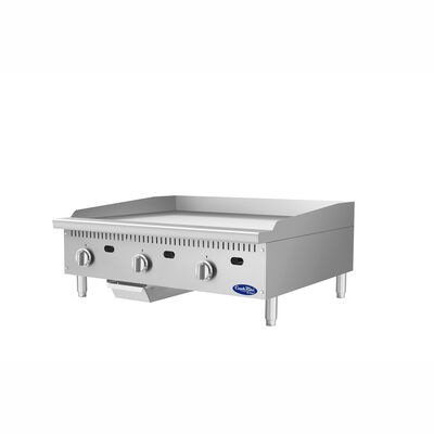 Atosa CookRite ATG-3624-C 36" Thermostatic Chrome Griddle, 90,000 BTU (Alternate View 3)