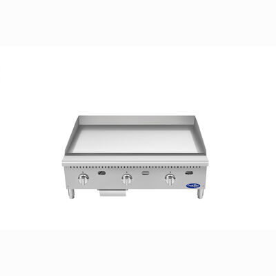 Atosa CookRite ATG-3624-C 36" Thermostatic Chrome Griddle, 90,000 BTU (Alternate View 4)