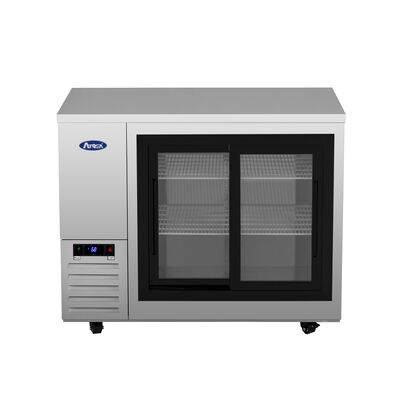 Atosa 48-inch Shallow Depth Sliding Glass Door Back Bar Cooler (S/S) (Alternate View 2)