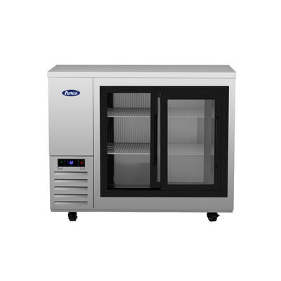 Atosa 48-inch Shallow Depth Sliding Glass Door Back Bar Cooler (S/S) (Alternate View 3)