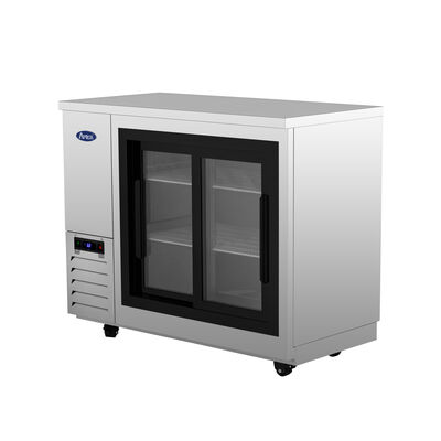 Atosa 48-inch Shallow Depth Sliding Glass Door Back Bar Cooler (S/S) (Alternate View 5)