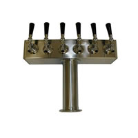 Beer Tower - 6 Faucets - Stainless Steel (Alternate View 1)