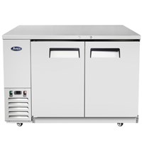 Atosa 48-in Stainless Steel Shallow Depth (24-1/2-in) Back Bar Cooler / 48" Back Bar Cooler Shallow Depth (S/S Exterior)
