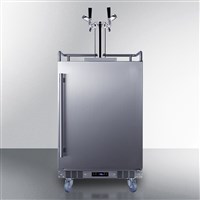 SUMMIT 24" Wide Dual Tap Built-In Indoor/Outdoor Commercial Beer Kegerator / SUMMIT 24" Wide Dual Tap Kegerator