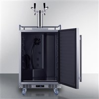 SUMMIT 24" Wide Dual Tap Built-In Indoor/Outdoor Commercial Beer Kegerator (Alternate View 3)